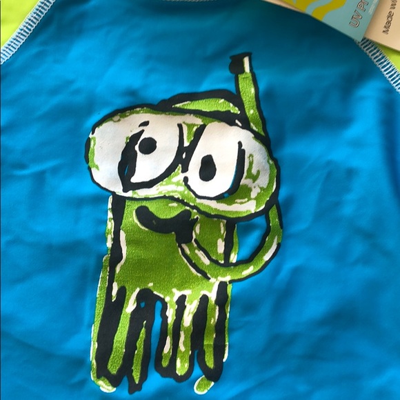 Flap Happy Boys' Baby UPF50+Graphic Rash Guard NWT - Picture 3 of 8
